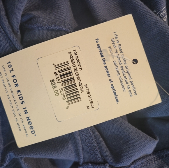 NWT Life Is Good Hoodie Top - Picture 5 of 5